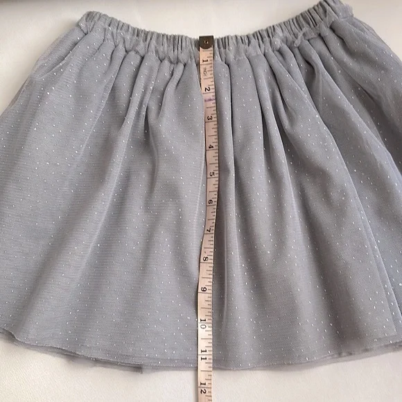 GAP Kids shimmery gray/silver tulle skirt ✨ Size US4. Fully lined. - Picture 5 of 7